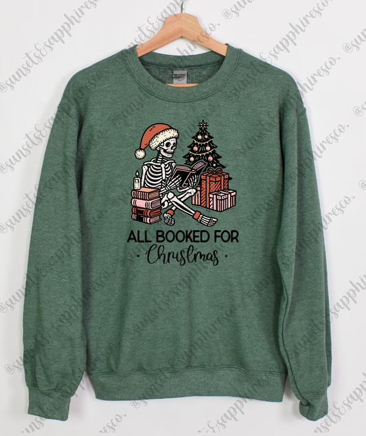 All Booked For Christmas Crewneck