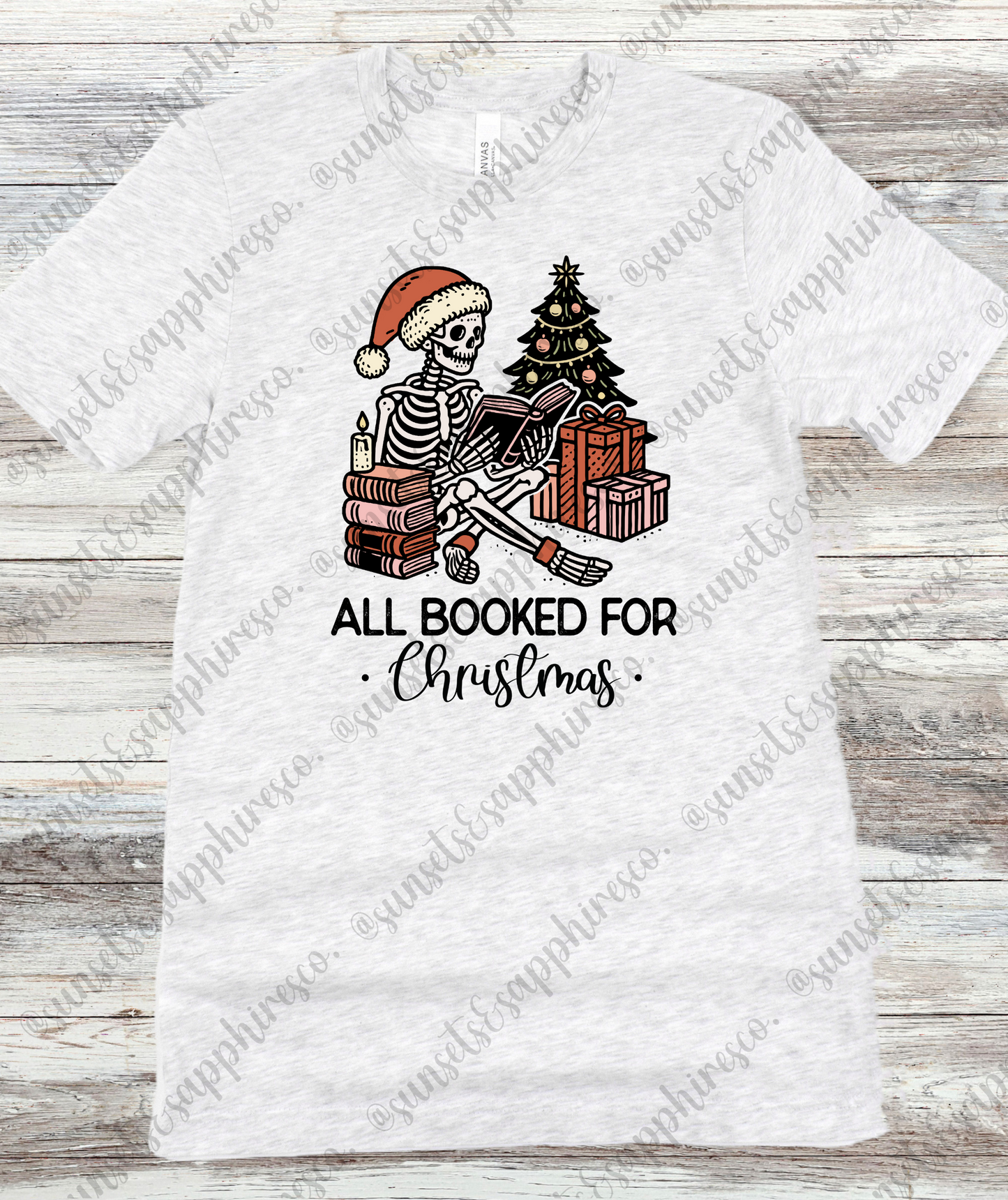 All Booked For Christmas T-Shirt