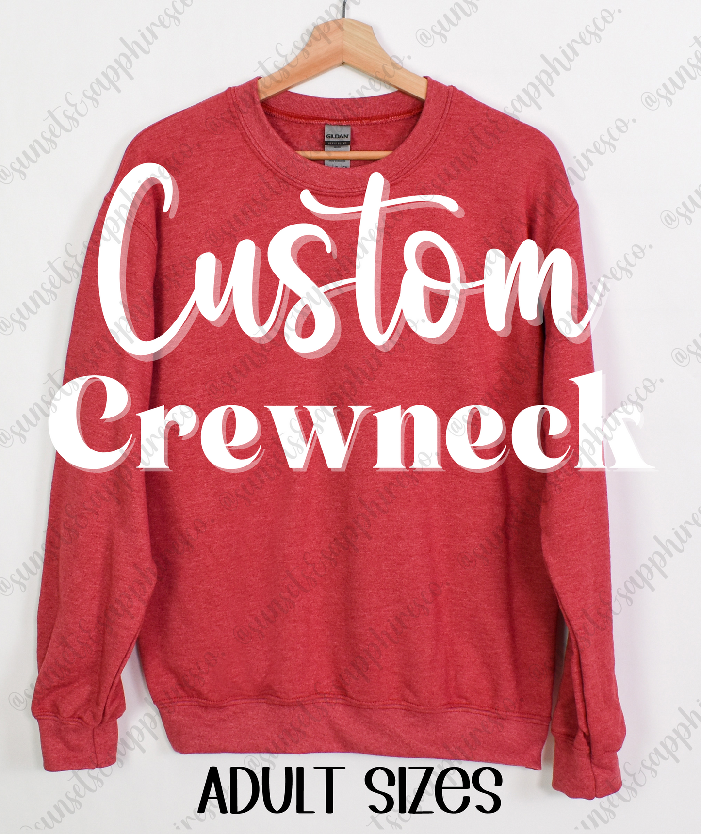 Custom Crewneck Sweater - Bright Colors