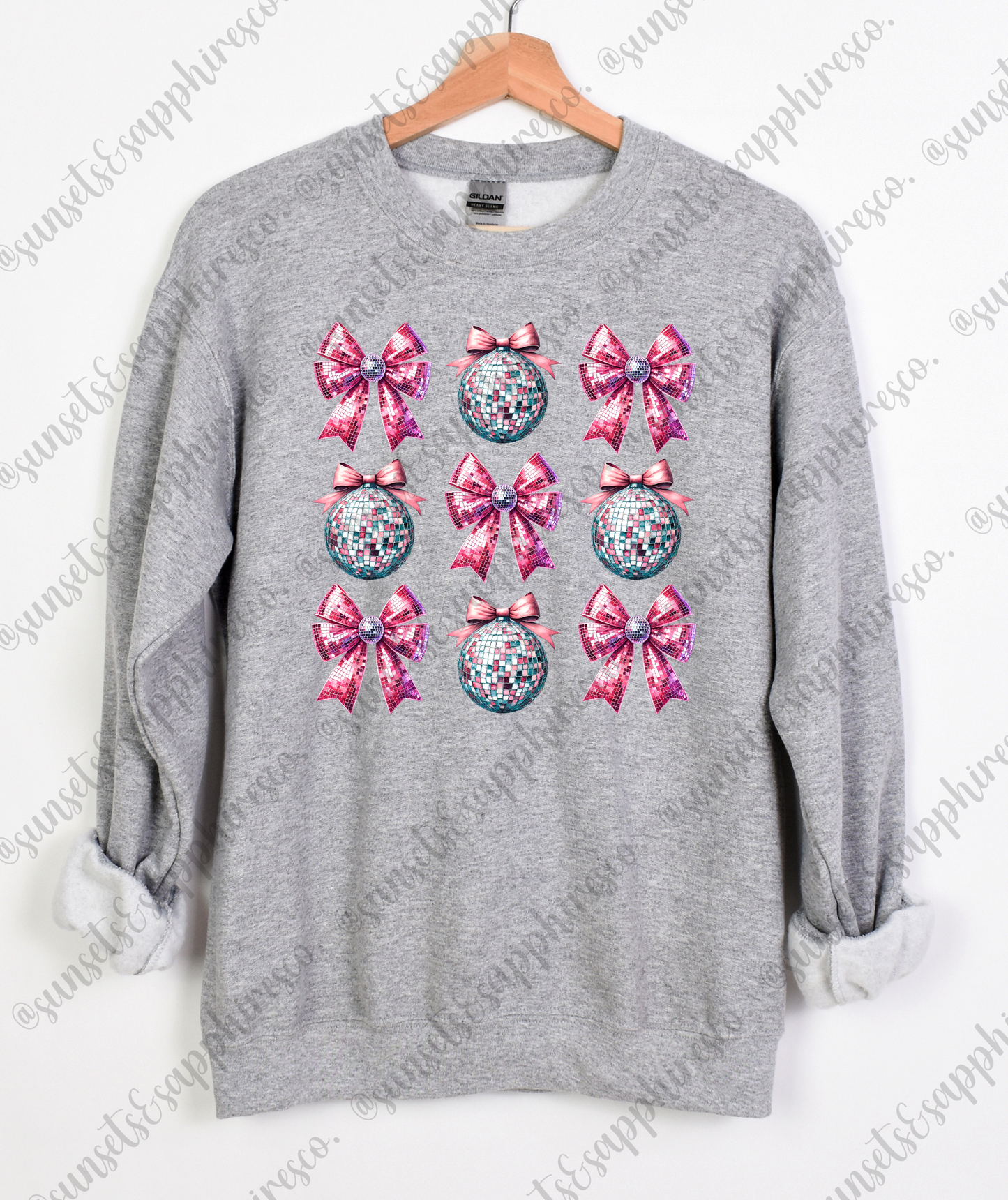 Coquette New Years Disco Crewneck