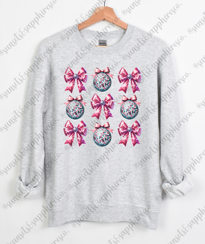 Coquette New Years Disco Crewneck