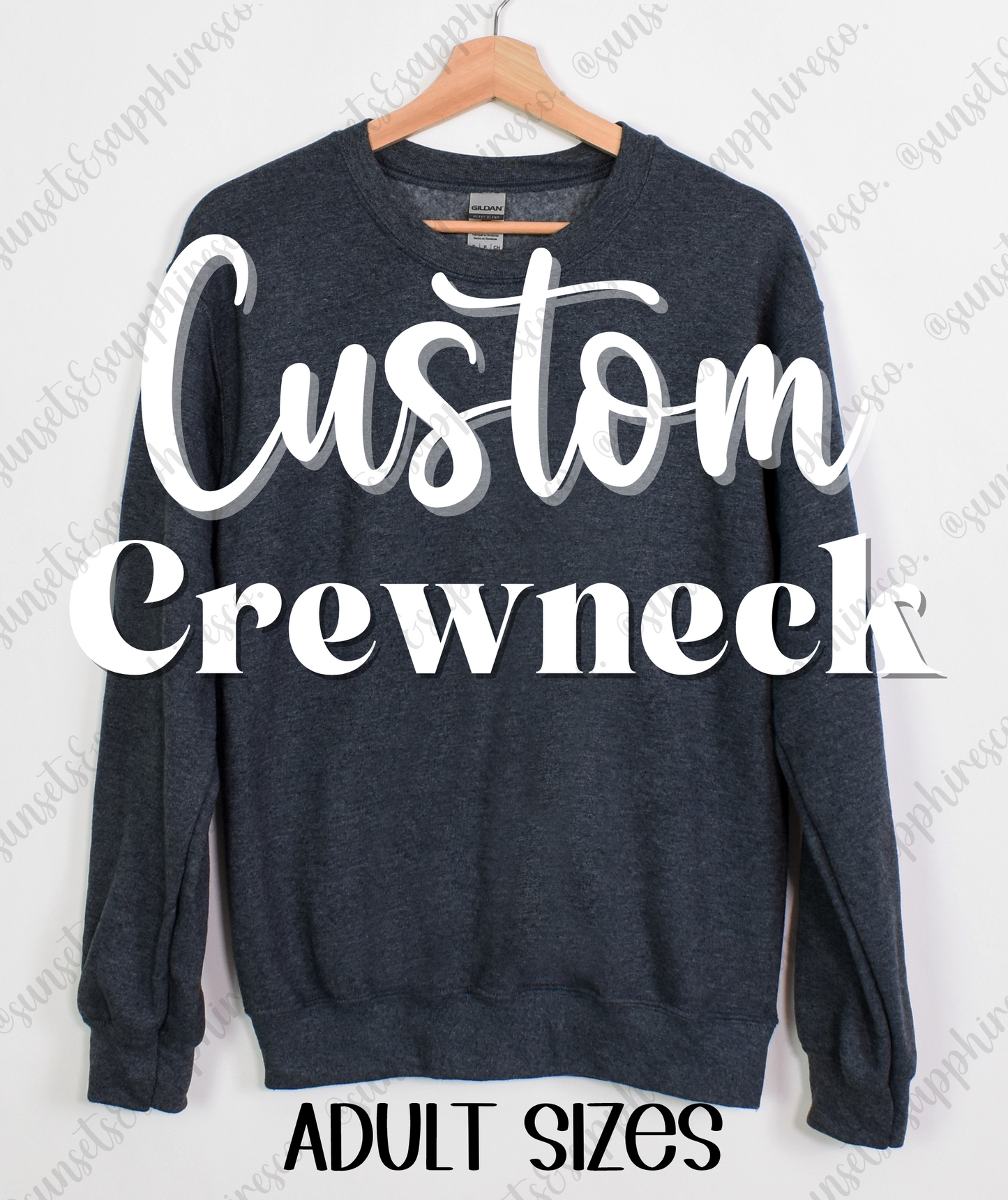 Custom Crewneck Sweater - Dark Colors