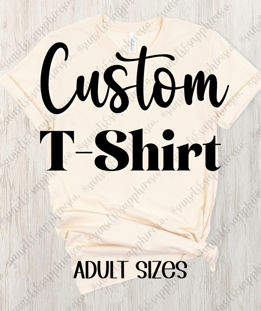 Custom Unisex T-Shirt - Neutral Colors