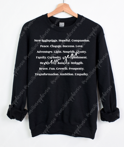 New Years Affirmations Crewneck