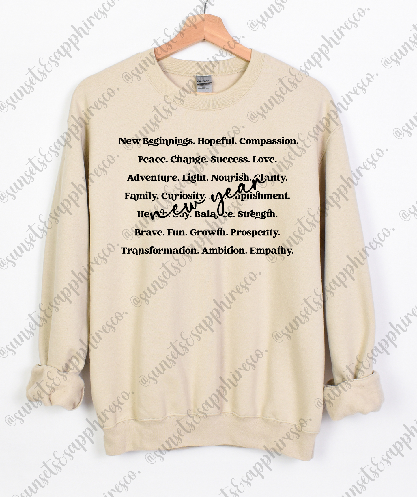 New Years Affirmations Crewneck