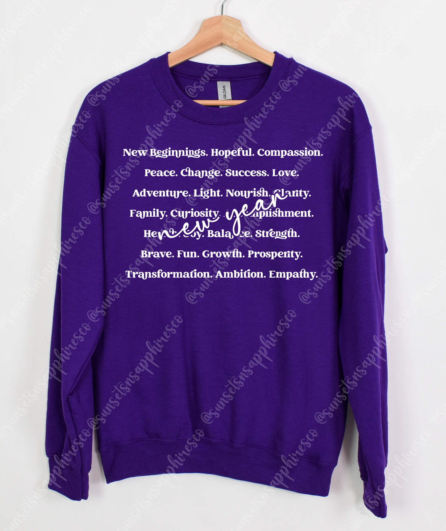 New Years Affirmations Crewneck