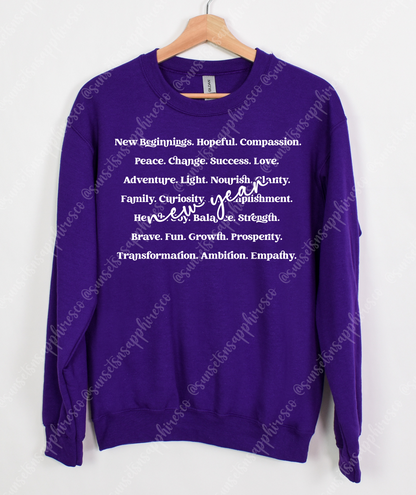 New Years Affirmations Crewneck